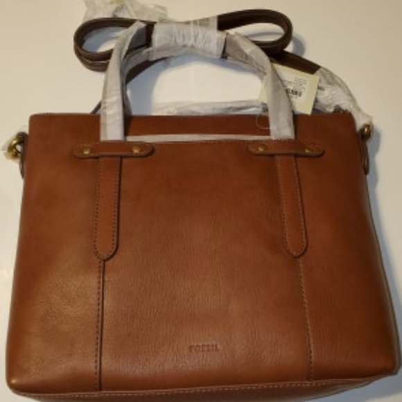 Fossil Handbags - NWT Fossil Brown Felicity Satchel